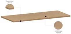 Tampo Para Balcão de Cozinha 120cm Marina Freijó L01 - Mpozenato