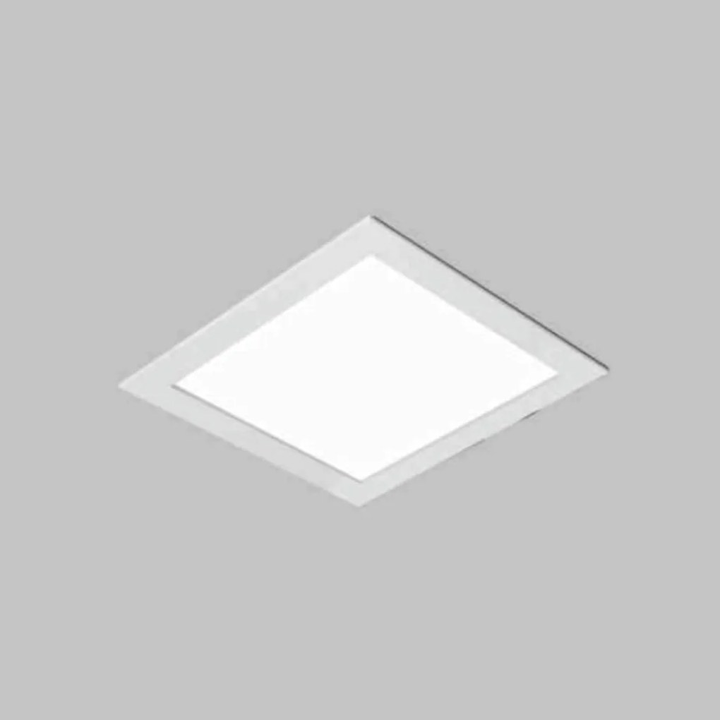 Luminária De Embutir Ruler Quadrado 20X20X10Cm 2Xe27 | Usina 3700/20 (FN-F - Fendi Fosco)