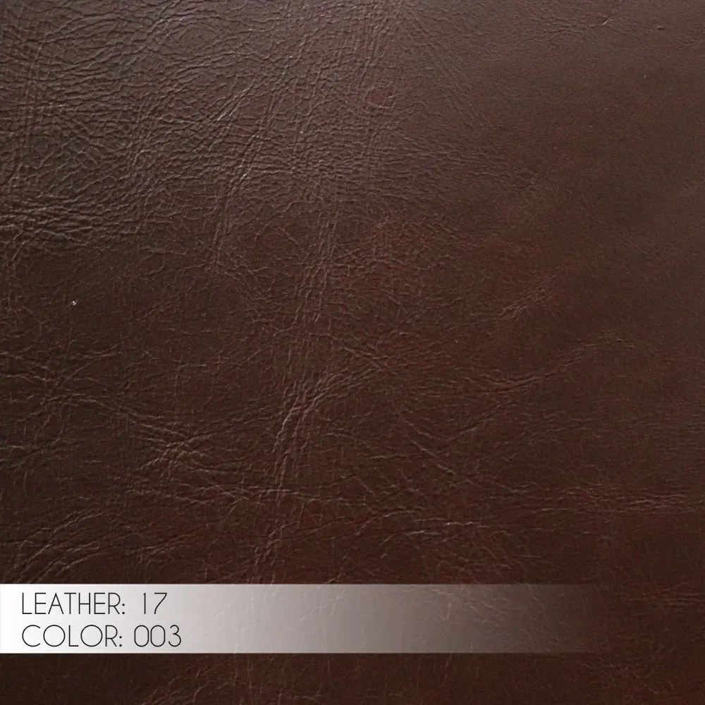 Puff Decorativo Sala de Estar Frances Trio Couro Marrom G72 - Gran Belo