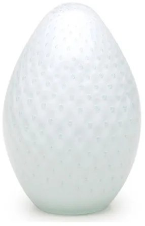 Peso Tela Grande Oval Branco Murano Cristais Cadoro