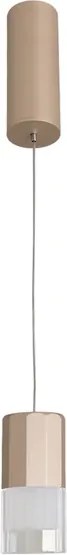 Pendente Led Alumínio Champagne 5w 3000k Capsula