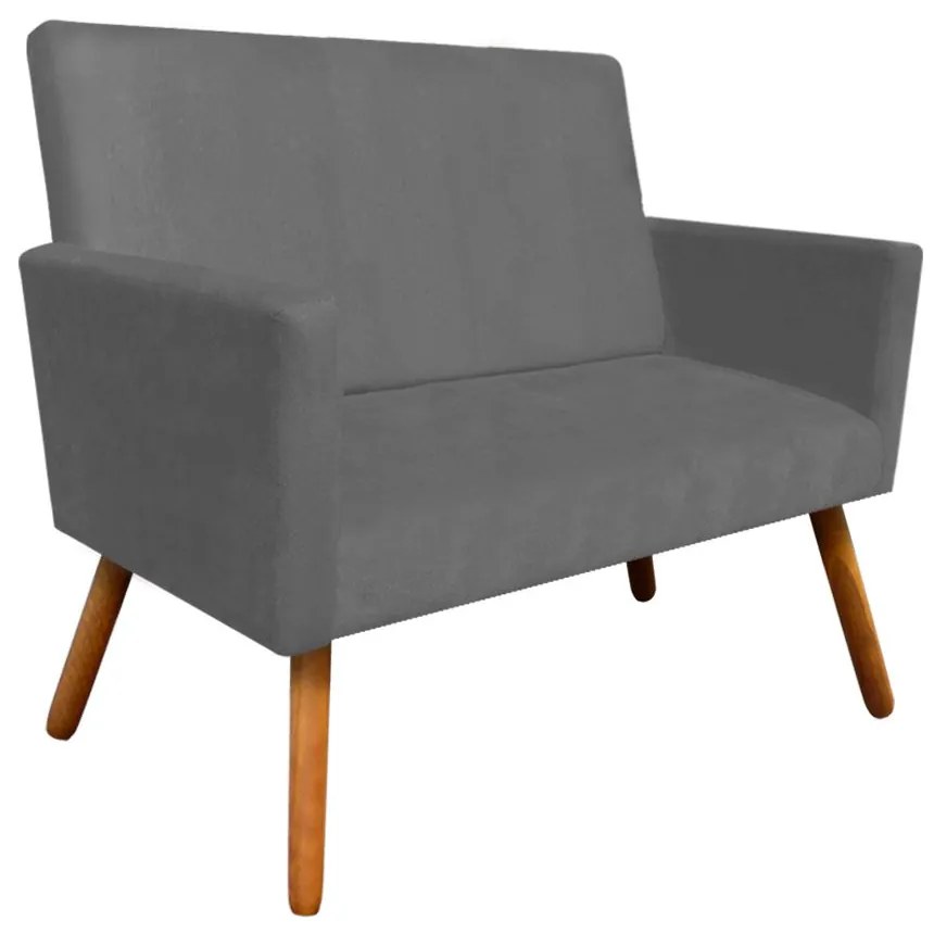 Namoradeira Nina Suede Pés Palito Castanho M11 - D'Rossi - Grafite