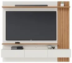 Painel Home Suspenso para TV 70 Pol. 180cm Buriti C05 Off White Matte/