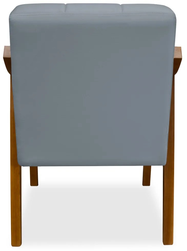 Poltrona Decorativa Vênus Veludo Cinza