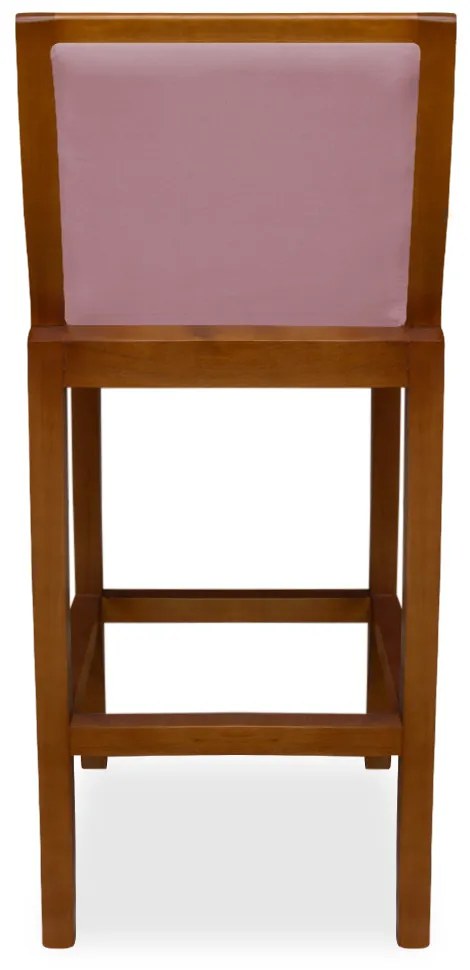 Banqueta Decorativa Josi Veludo Rose