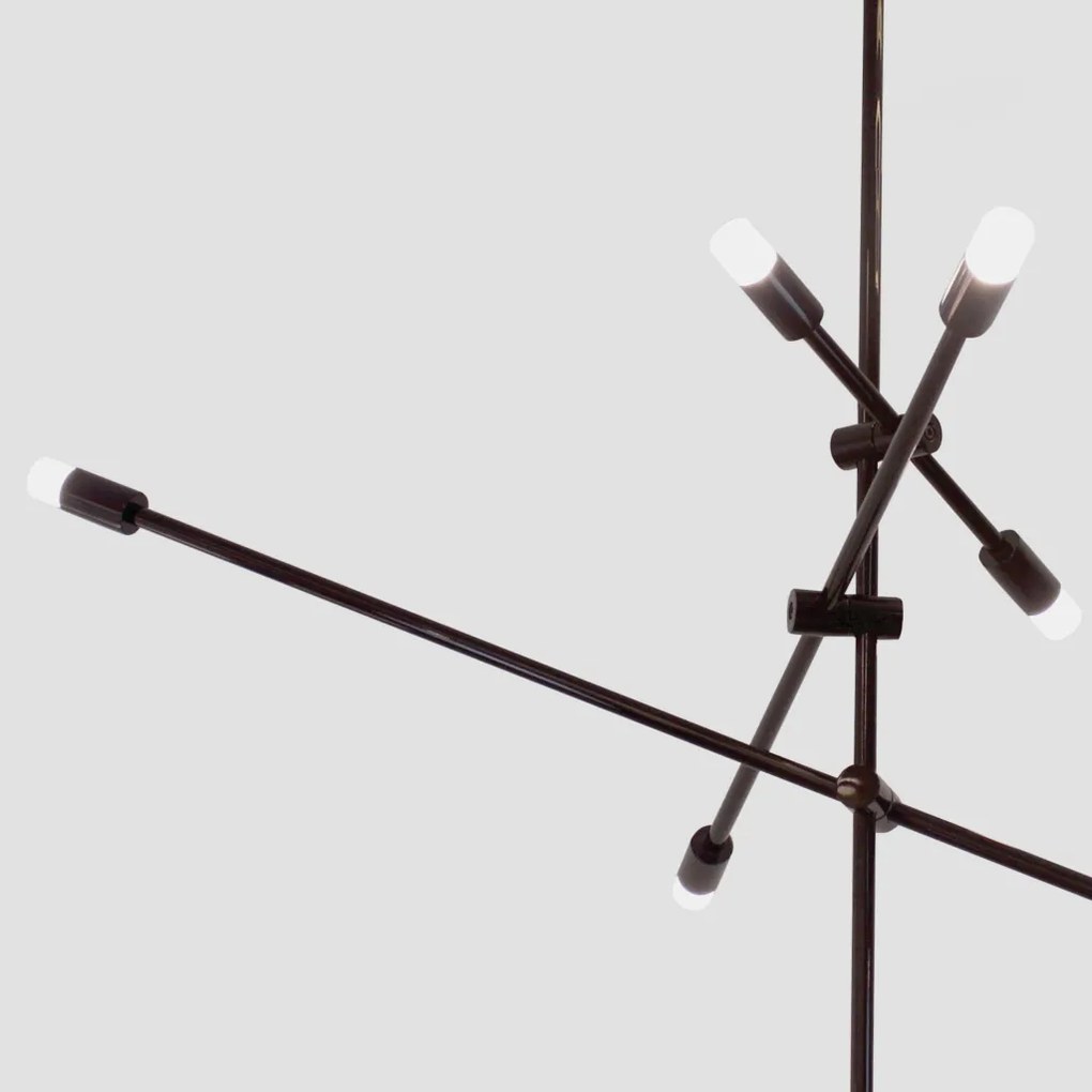Pendente Cross Haste Rígida Led 30W - Usina 19740/6 (ND-F - Nude Fosco, 4000k, 220v)
