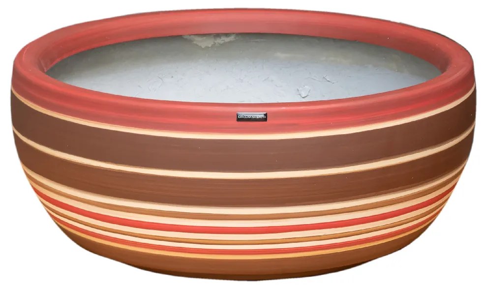 Vaso Cumbuca decorativo em Cerâmica – Retrô Terracota Fosco Kleiner