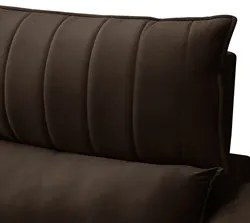 Sofá Retrátil 3 Lugares com Porta Copo 250cm Andes F05 Veludo Marrom E