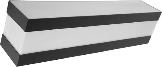 Arandela Retangular Preto E27 15w Bilbao