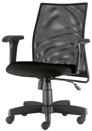 Cadeira Liss com Bracos Curvados Assento Crepe Base Metalica Preta - 54490 Sun House