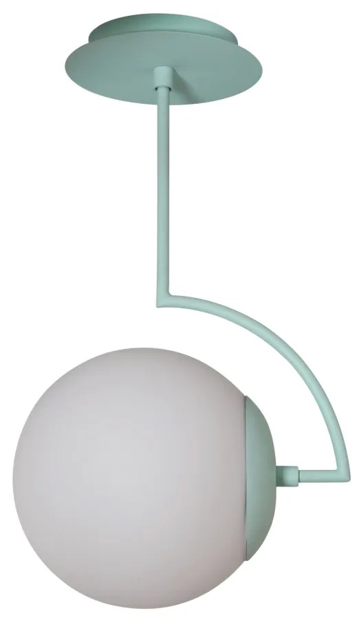 Plafon Allen 20X43,4X25,1Cm 1Xe27 Alumínio E Globo Ø20Cm - Usina 25001... (FN-F - Fendi Fosco, FOSCO)