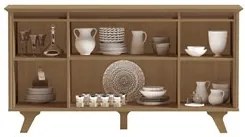 Balcão Buffet 4 Portas Supreme F08 Freijó - Mpozenato
