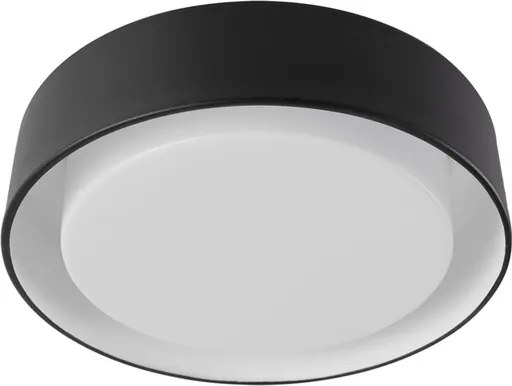 Plafon De Sobrepor Alumínio Dubai - PRETO / BRANCO