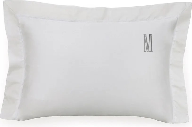 Fronha Avulsa Trussardi Cetim 300 Fios Portello 50x70cm Branco
