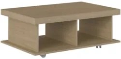 Mesa de Centro 90cm Para Sala Tamburato 50mm Kael Carvalho A09 - Mpoze