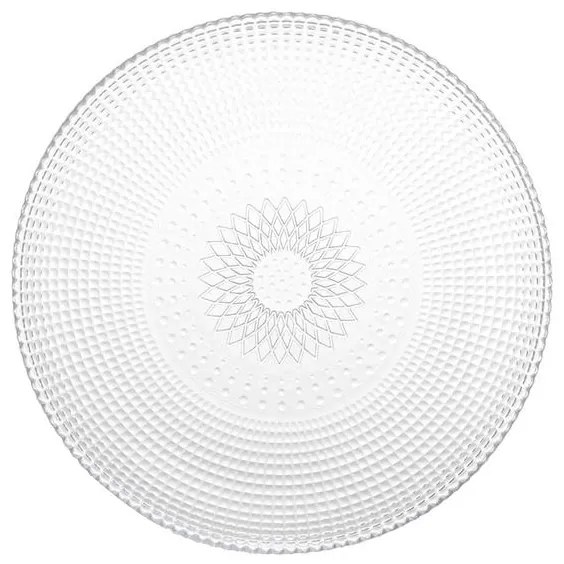 Prato Sobremesa Vidro Oriental 19 Cm