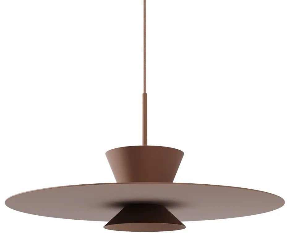 Pendente Tule Ø50X25Cm 1Xmr16 - Usina 25120/50 (PT - Preto Texturizado, Igual a Cor 1)