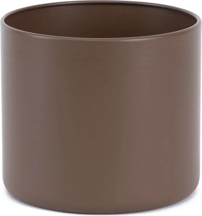 Cachepot em Metal Marrom - G