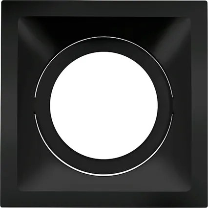 Plafon Embutir Aluminio Square 14Cm Par30 30W - PRETO