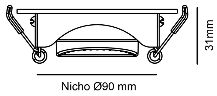 Spot De Embutir Redondo 7W 4000K Led Bivolt Ø10,5X3,1Cm | Opus Eco 387...