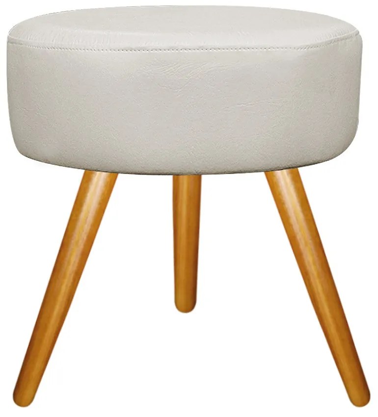 Kit 02 Puffs Sofia Palito Mel Suede Bege - ADJ Decor