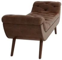 Puff Recamier Calçadeira 195cm Pés Palito Madeira Vêneto Z37 Couríssim