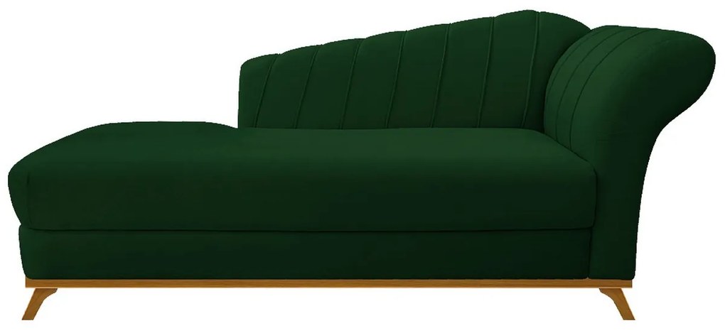 Recamier Vanessa 185cm Lado Esquerdo Suede Verde - ADJ Decor