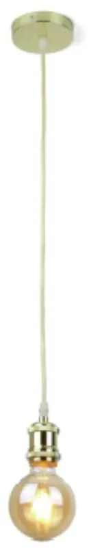 Pendente Deck 05X10X200Cm 01Xe27 Dourado | S&l Iluminação 2021 Dr (Dourado)