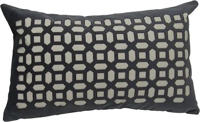 Capa Almofada Provence Vitral Cinza 30x50cm