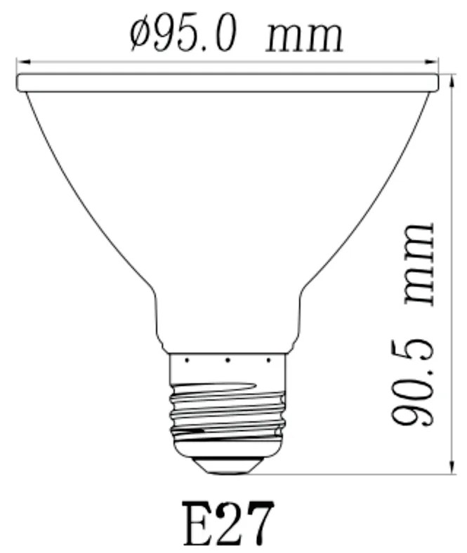 Lâmpada Par30 11W E27 720Lm 3000K 35° Bivolt | Bella Iluminação Lp202C