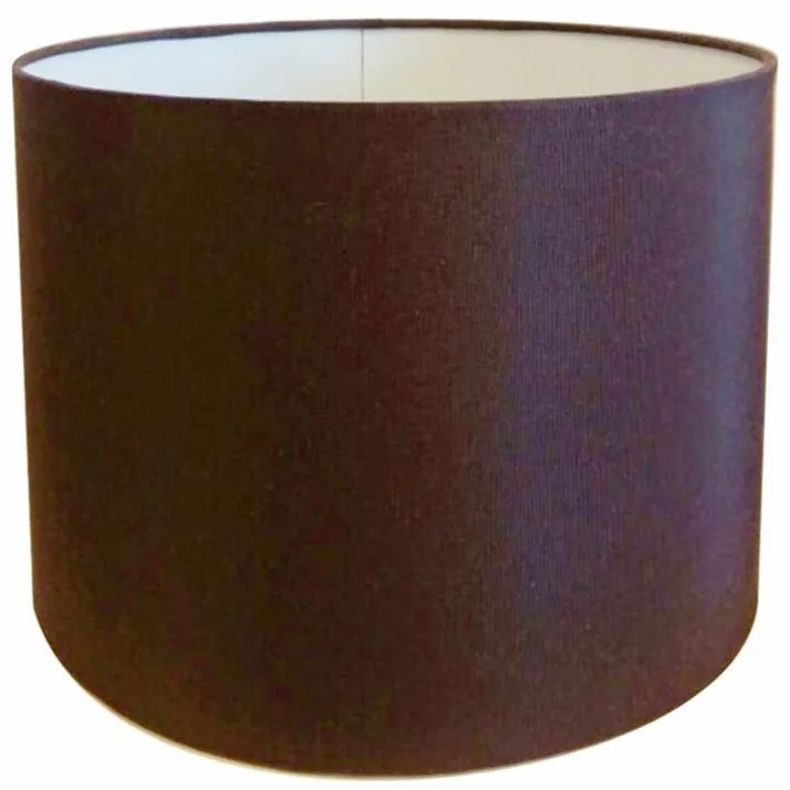Cúpula Abajur Cilíndrica Cp-7020 Ø45x21cm Café