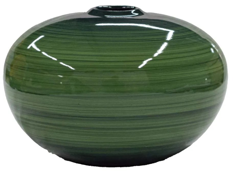 Vaso Bola decorativo em Cerâmica Carolina Haveroth – Amazônia Alto Brilho