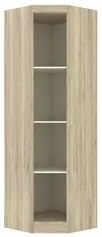 Guarda Roupa Modulado Canto Oblíquo com Espelho 195 Master Avelã Rústi
