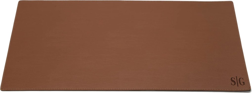 Desk/Mouse Pad Retangular Sottile Casa em Couro PU Havana - G G