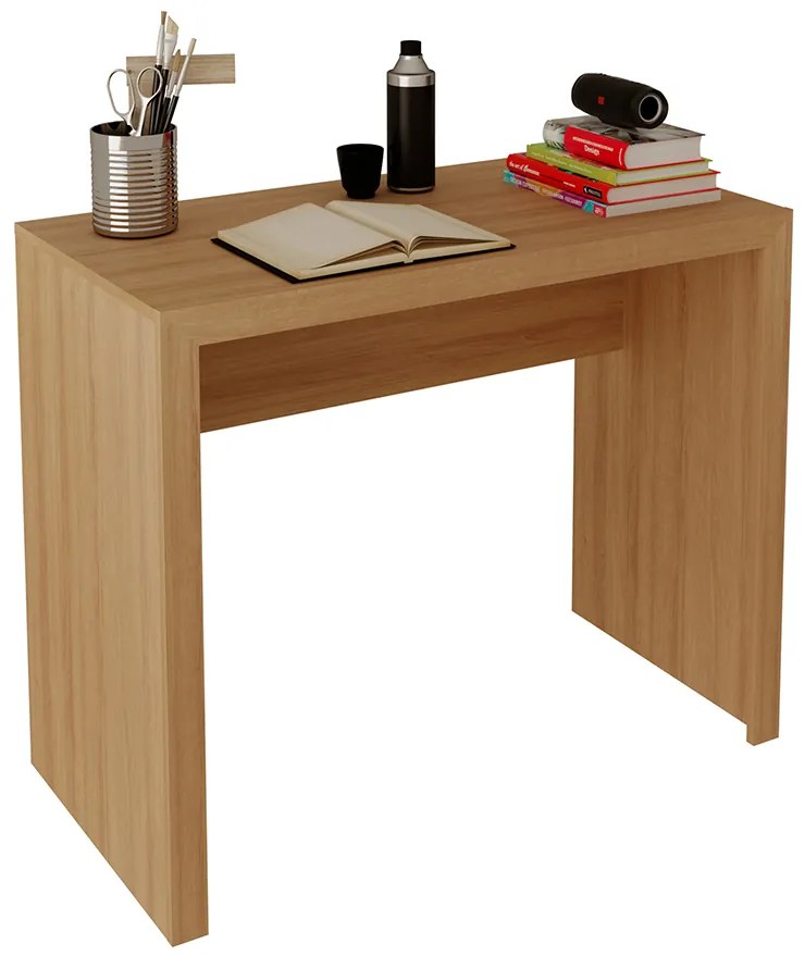 Mesa para Escritório Home Office ME4139 MDP Amendoa G69 - Gran Belo