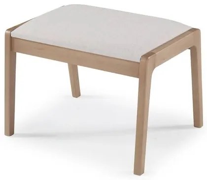 Banco Suez Estrutura Madeira Assento Estofado Cru Calandro 65cm - 67776 Sun House