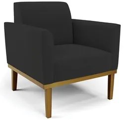 Sofá Namoradeira e 2 Poltronas Base Madeira Castanho Maressa Veludo Pr