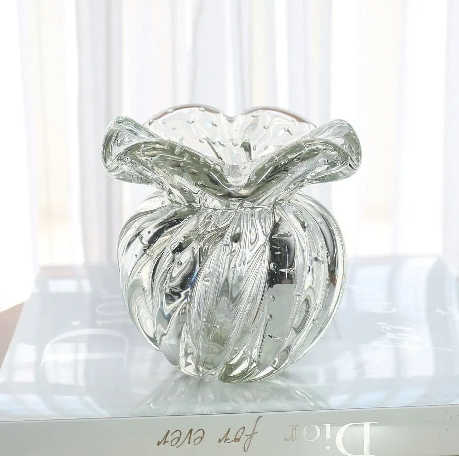 Vaso Murano Trouxinha Torcello PP - Cristal Transparente  Cristal Transparente