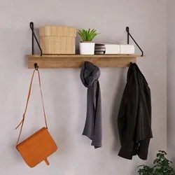 Prateleira Decorativa Multiuso Estilo Industrial Tube Vermont/Preto -