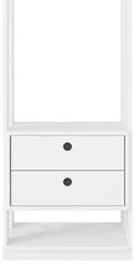 Módulo Guarda Roupa Closet Com 2 Gavetas Titan Branco Velluto - Móveis
