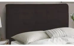 Cabeceira Cama Box Casal King 193cm Luna Sintético Marrom Z51 - Mpozen