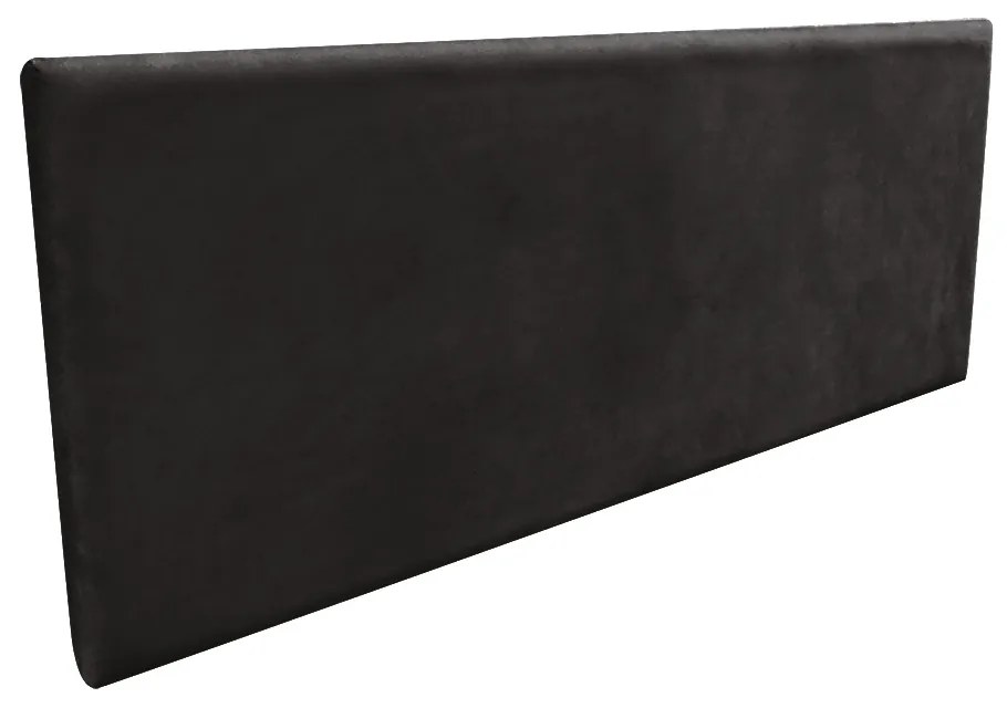 Cabeceira Solteiro Cama Box 90cm Painel Clean Suede M11 - D'Rossi - Preto