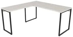 Kit 2 Mesas de Escritório Office em L 150x150cm Estilo Industrial Pris