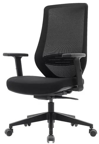 Cadeira Broadway Diretor Tela Preta Base de Nylon com Rodizio - 76614 Sun House