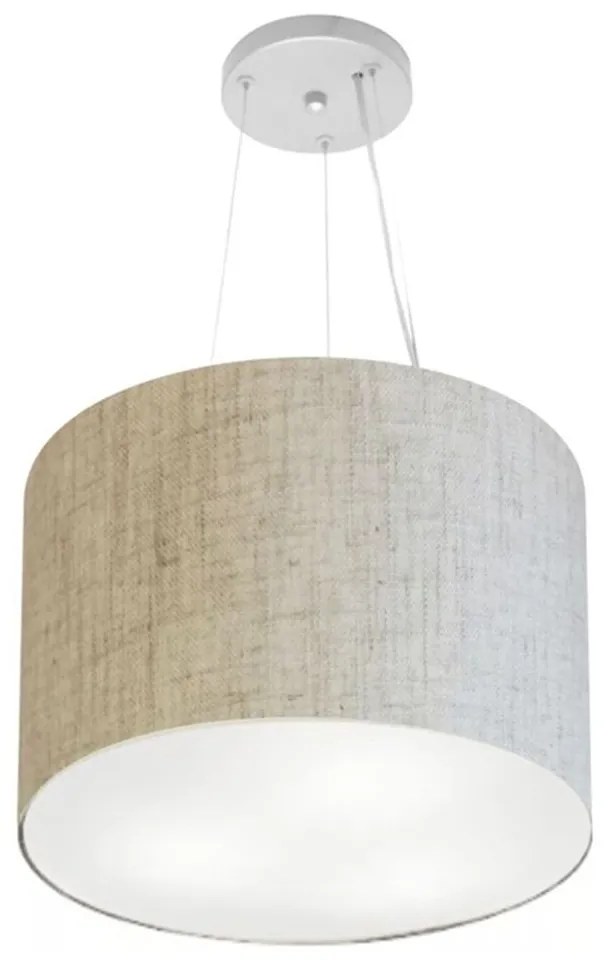 Lustre Luminária Pendente Cupula em Tecido MD-39801 - Bivolt - Para 3-Lâmpadas E27 - Lustres Vivare