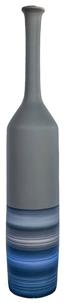 Vaso Garrafa decorativo em Cerâmica 45x07 - Lagunas Fosco  Kleiner