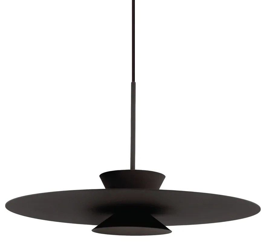 Pendente Tule Ø60X25Cm 1Xmr16 - Usina 25120/60 (TT-M - Titânio Metálico, Igual a Cor 1)