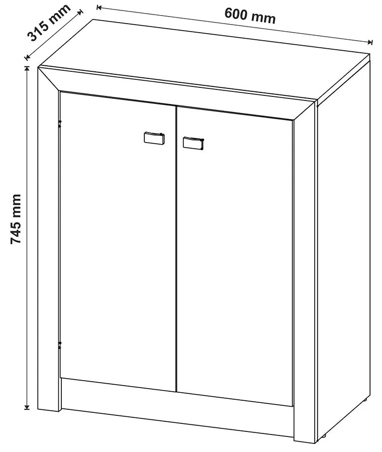 Armário para Escritório Home Office ME4103 MDP Branco G69 - Gran Belo