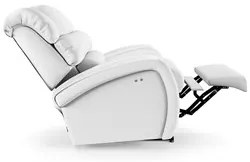 Poltrona do Papai Reclinável Kalie Power Touch USB FH9 PU Branco - Mpo