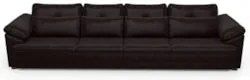 Sofá Retrátil 5 Lugares Para Sala 414cm Dijon Couro Bordô S07 - Mpozen